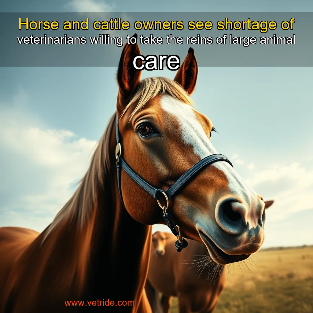 Read more about the article Horse and cattle owners see shortage of veterinarians willing to take the reins of large animal care