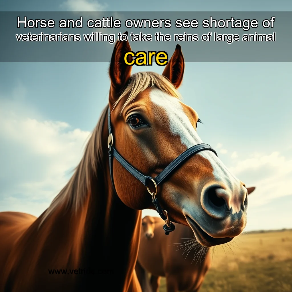 Read more about the article Horse and cattle owners see shortage of veterinarians willing to take the reins of large animal care