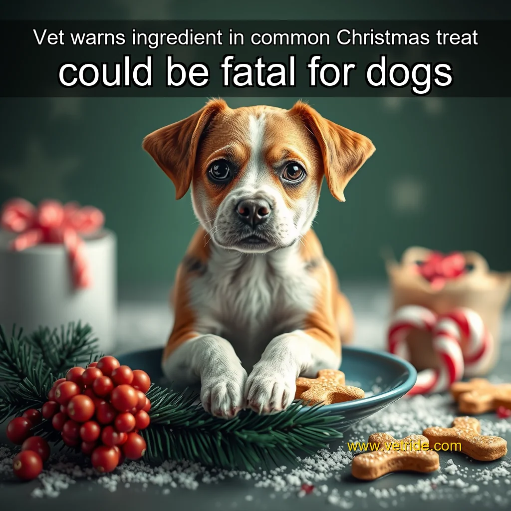 You are currently viewing Vet warns ingredient in common Christmas treat could be fatal for dogs