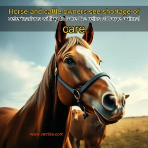 Read more about the article Horse and cattle owners see shortage of veterinarians willing to take the reins of large animal care