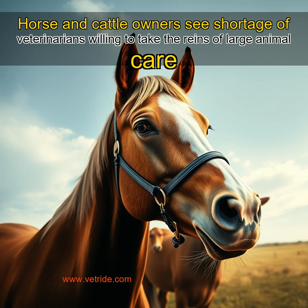 Read more about the article Horse and cattle owners see shortage of veterinarians willing to take the reins of large animal care