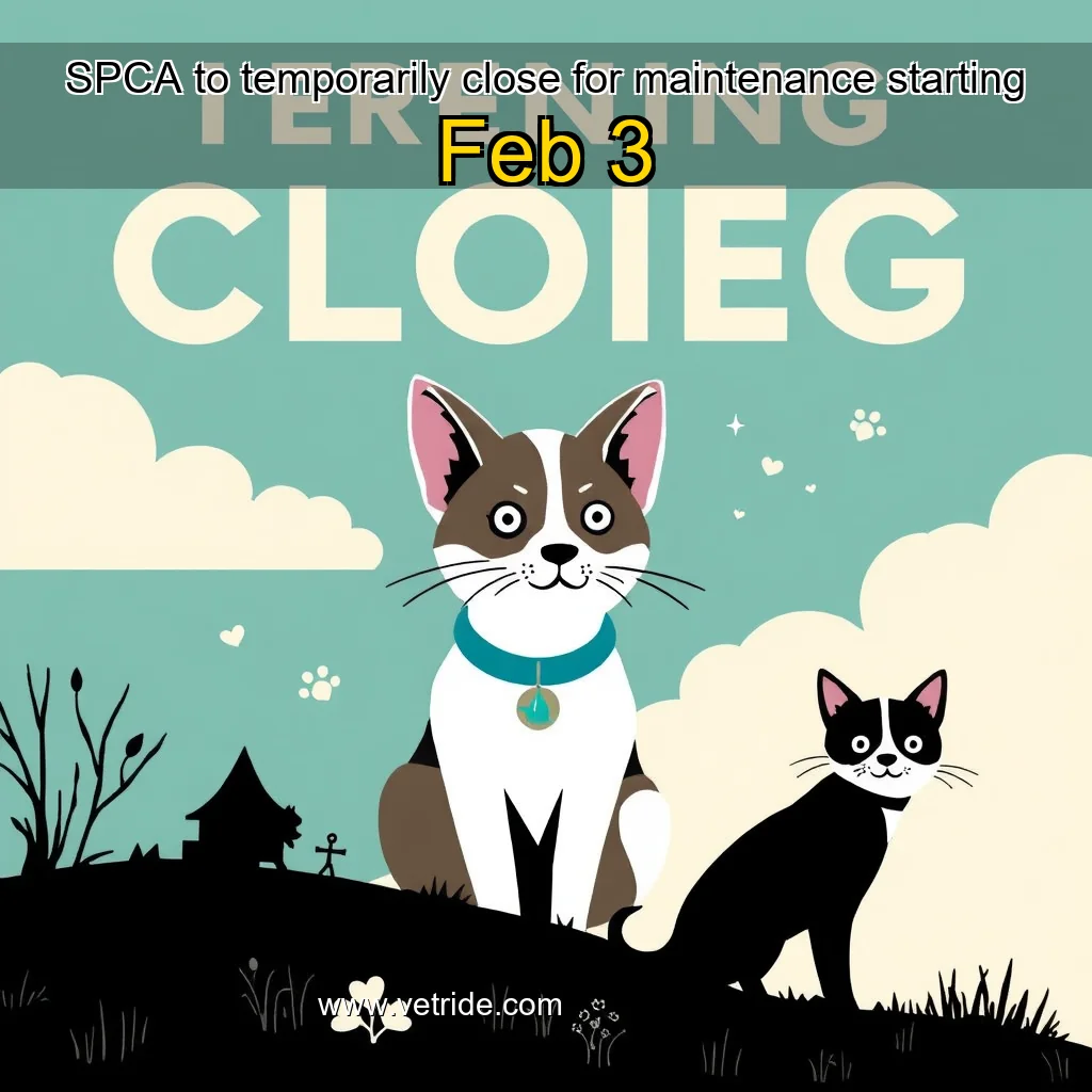 You are currently viewing SPCA to temporarily close for maintenance starting Feb  3