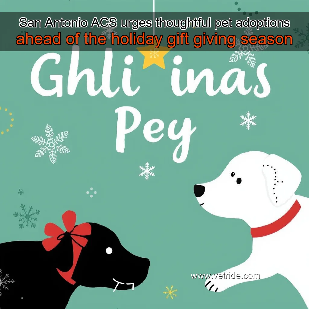 You are currently viewing San Antonio ACS urges thoughtful pet adoptions ahead of the holiday gift  giving season