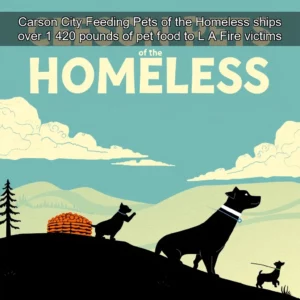 Read more about the article Carson City Feeding Pets of the Homeless ships over 1  420 pounds of pet food to L  A  Fire victims