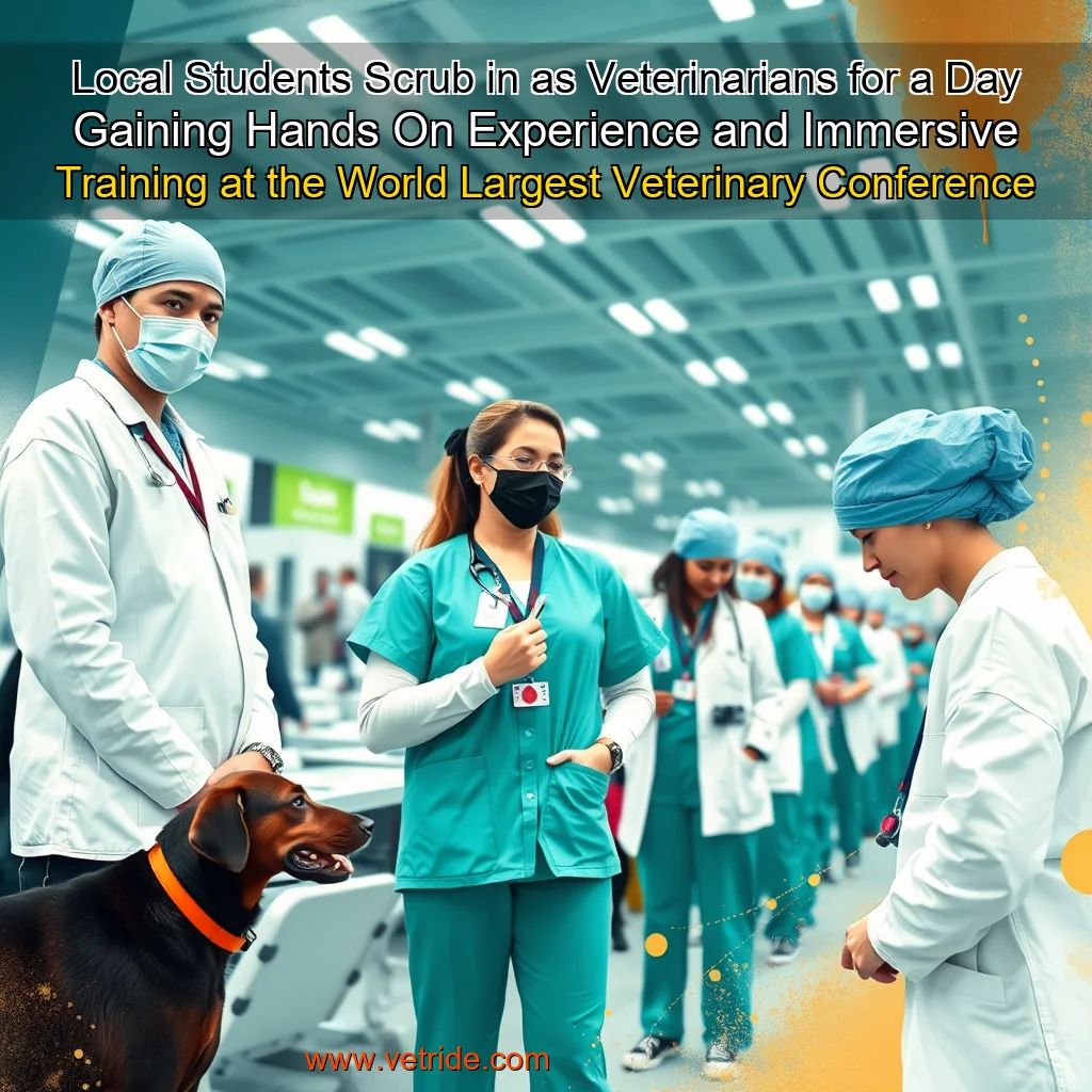 Read more about the article Local Students Scrub in as Veterinarians for a Day  Gaining Hands  On Experience and Immersive Training at the World Largest Veterinary Conference
