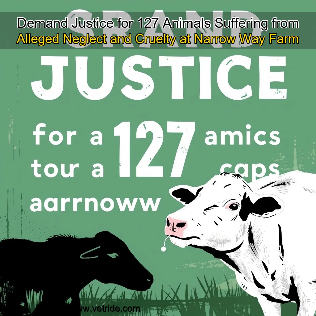 You are currently viewing Demand Justice for 127 Animals Suffering from Alleged Neglect and Cruelty at Narrow Way Farm