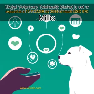 Read more about the article Global Veterinary Telehealth Market is set to expand at a 17  7  CAGR by 2034 to reach USD 970 Millio