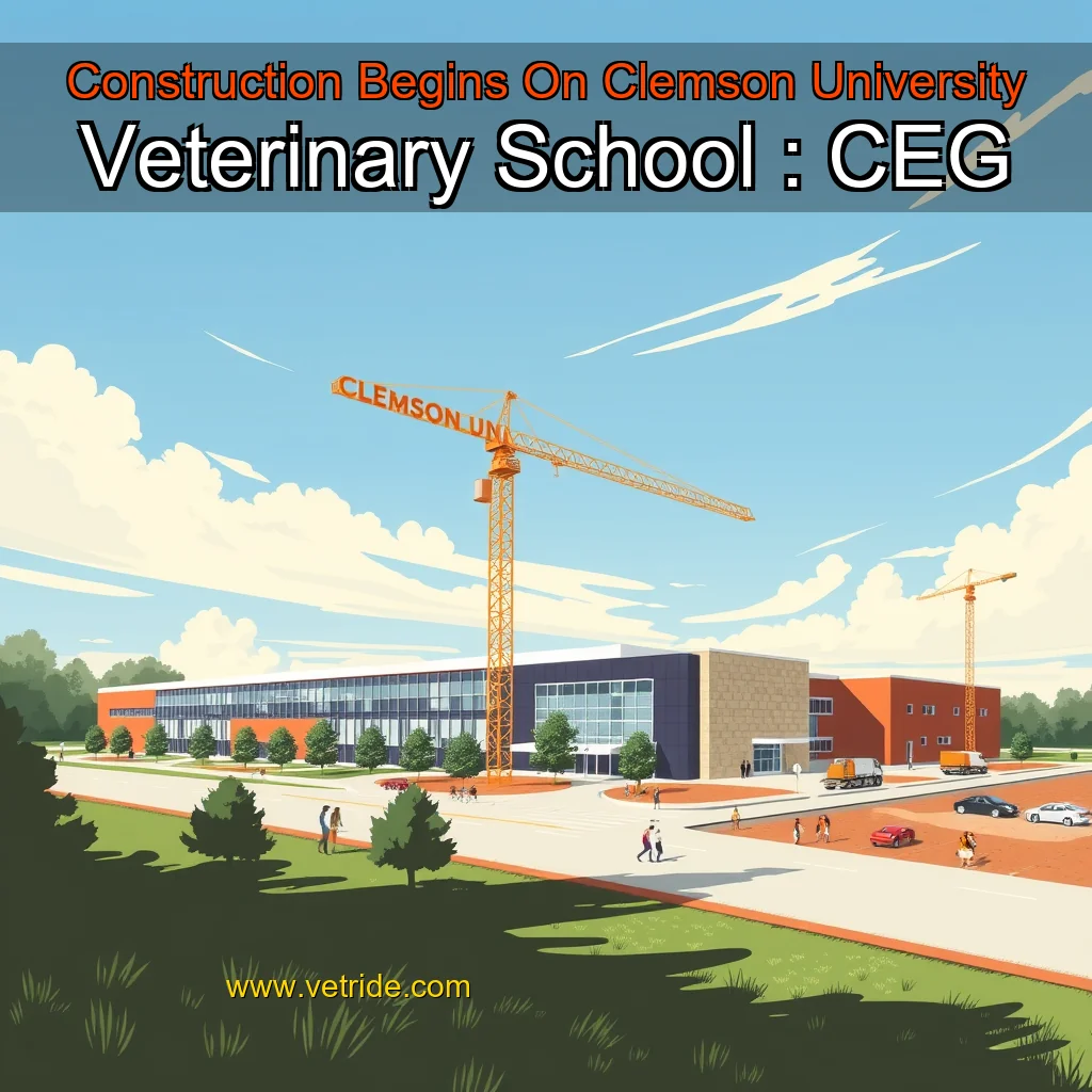 Read more about the article Construction Begins On Clemson University Veterinary School : CEG