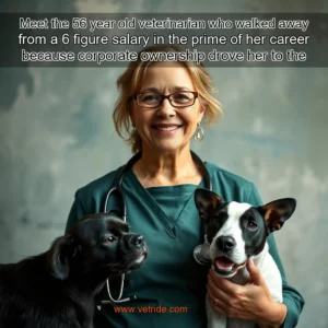 Read more about the article Meet the 56  year  old veterinarian who walked away from a 6  figure salary in the prime of her career because corporate ownership drove her to the nonprofit world