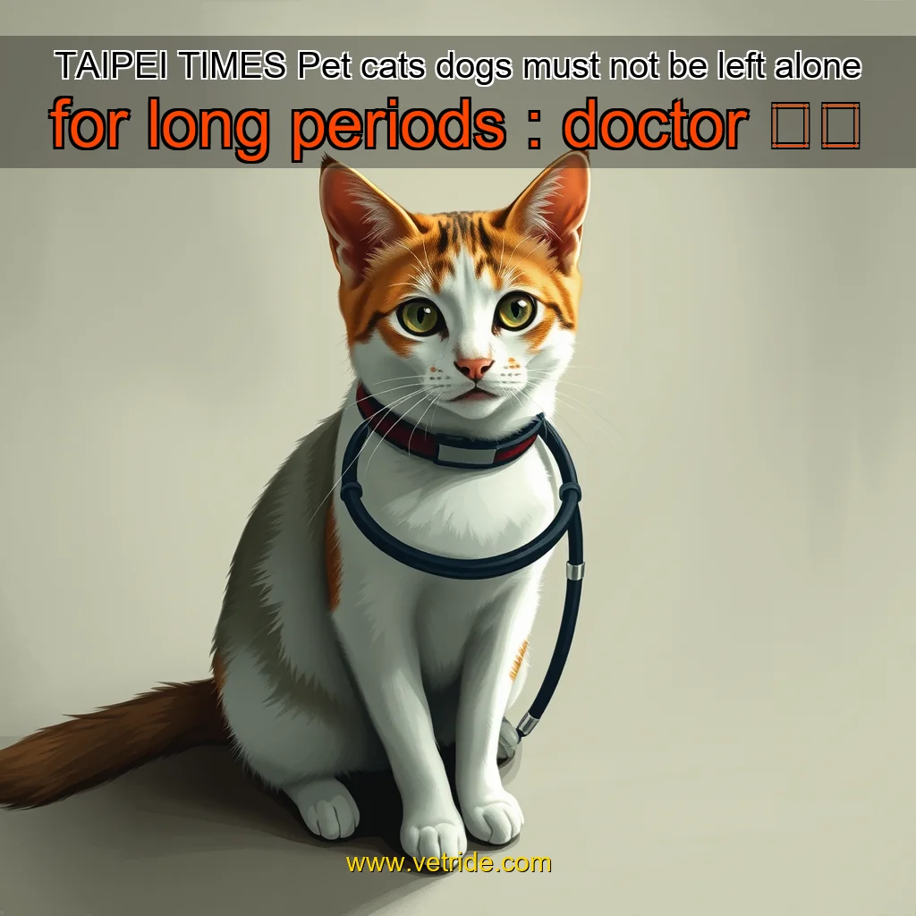 Read more about the article TAIPEI TIMES  Pet cats  dogs must not be left alone for long periods : doctor  焦點