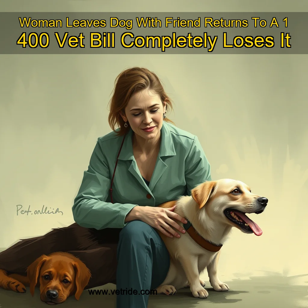 Read more about the article Woman Leaves Dog With Friend  Returns To A 1  400 Vet Bill  Completely Loses It