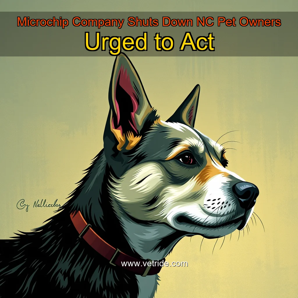Read more about the article Microchip Company Shuts Down  NC Pet Owners Urged to Act