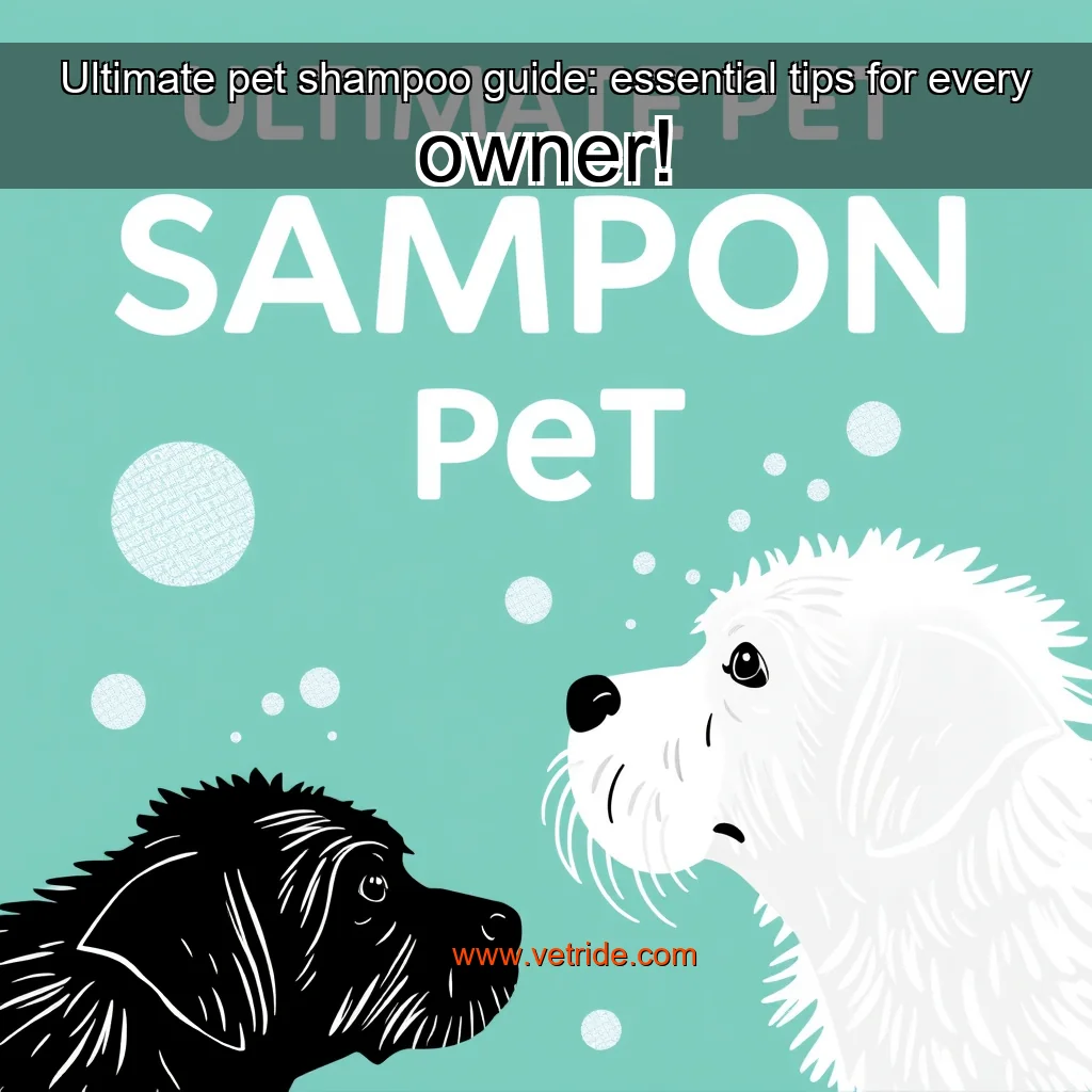 Read more about the article Ultimate pet shampoo guide: essential tips for every owner!