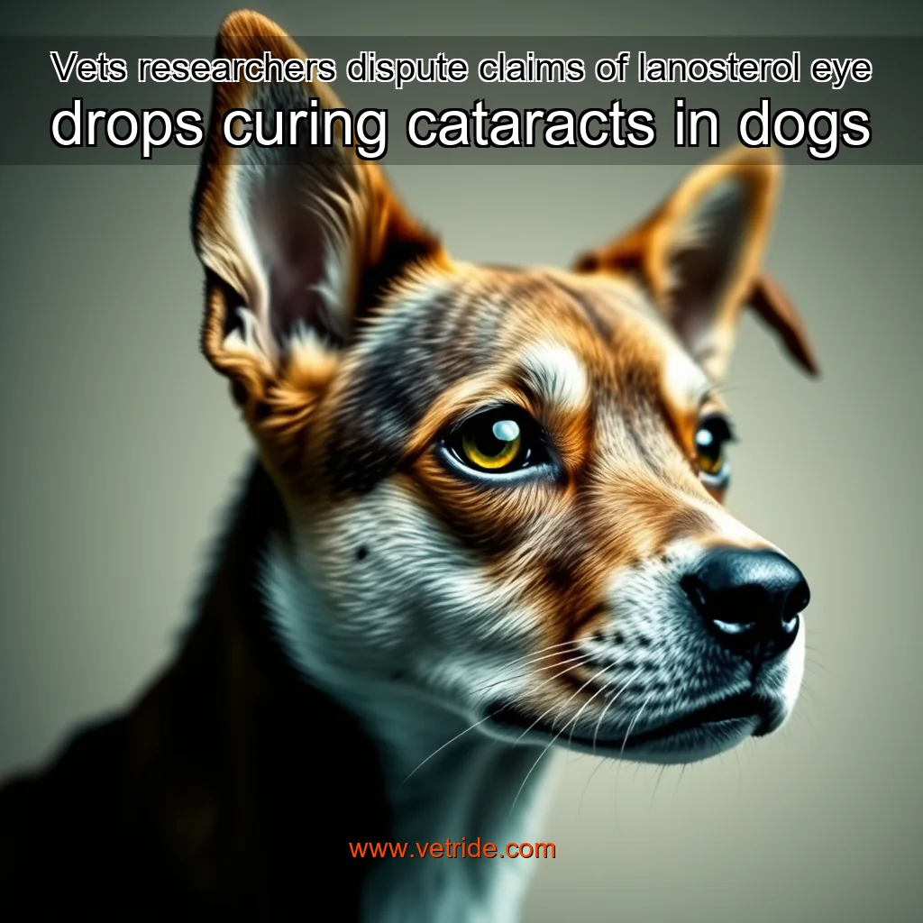 Read more about the article Vets  researchers dispute claims of lanosterol eye drops curing cataracts in dogs