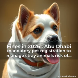 Read more about the article Fines in 2026 : Abu Dhabi mandatory pet registration to manage stray animals  risk of disease