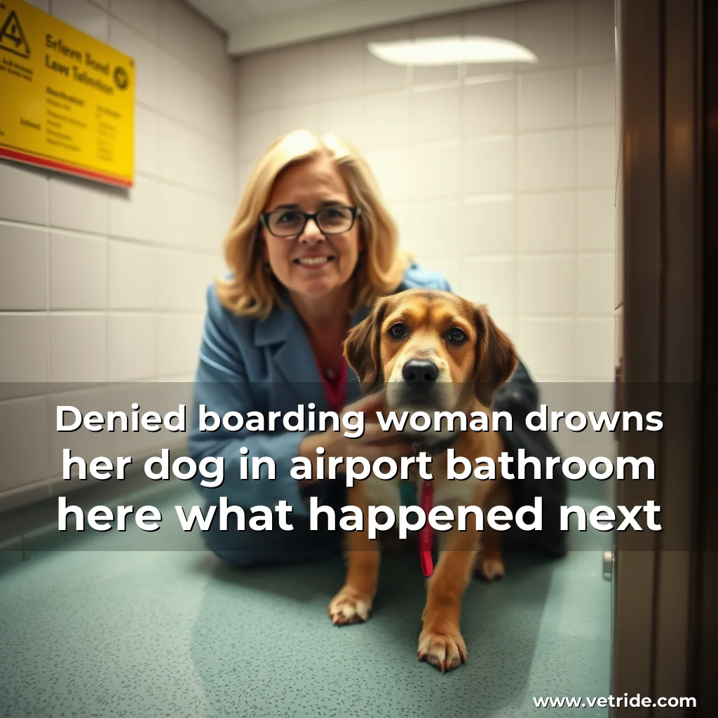 Read more about the article Denied boarding  woman drowns her dog in airport bathroom  here what happened next