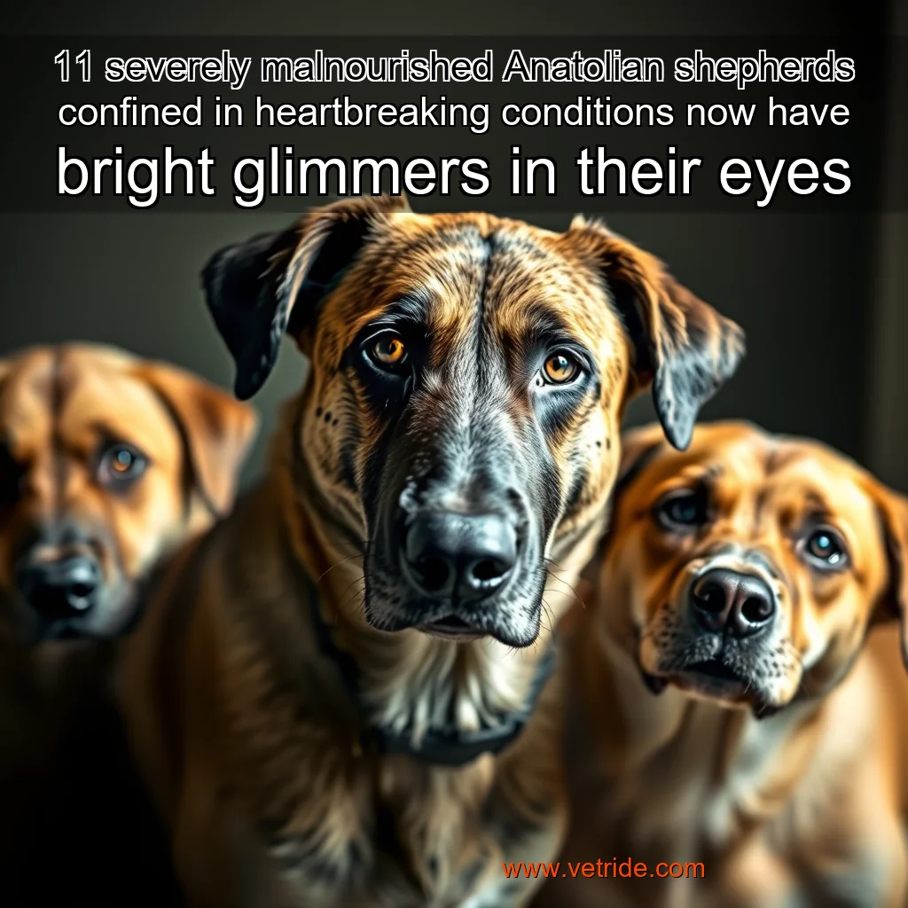 Read more about the article 11 severely malnourished Anatolian shepherds confined in heartbreaking conditions now have bright glimmers in their eyes