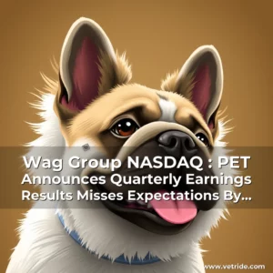 Read more about the article Wag  Group  NASDAQ : PET  Announces Quarterly Earnings Results  Misses Expectations By 0  02 EPS