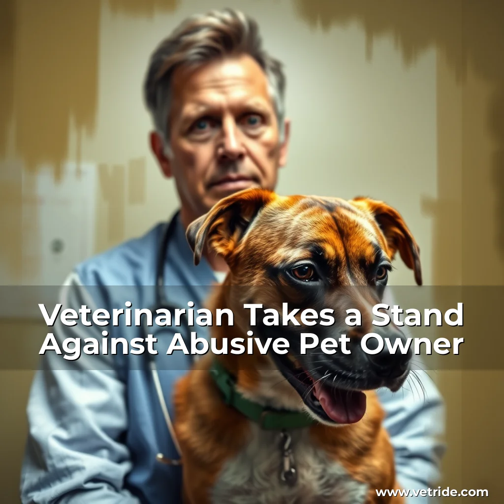 Read more about the article Veterinarian Takes a Stand Against Abusive Pet Owner
